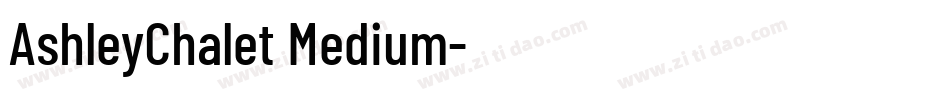 AshleyChalet Medium字体转换